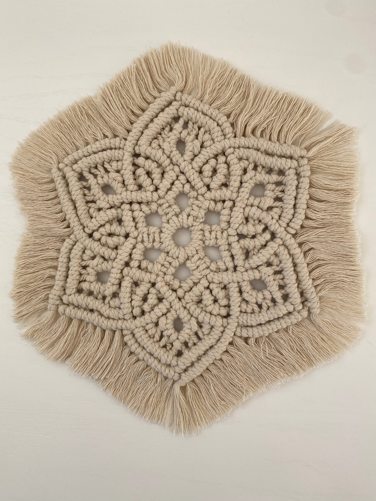 Mandala Macrame Coaster